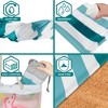 SUN CUBE Microfiber Beach Towel, Quick Dry Sand Free, Lightweight Compact Travel Swim Pool Camping Packable Adults - 4 of 4