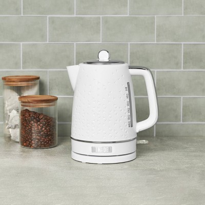 Haden Starbeck 1.7L White and Chrome Electric Tea Kettle