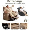22'' Width Power Recliner Chair, Electric Rocker Swivel USB Charger  for Adults, with Vibrating Massage and Heating,  for Living Room-Earthy Yellow - 3 of 4