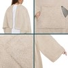 PAVILIA Fluffy Wearable Blanket with Sleeves for Women Men Adults, Fuzzy Warm Plush Snuggle Pocket Sleeved TV Throw - 3 of 4