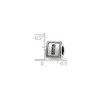Black Bow Jewelry Triangle Block, Letter I Sterling Silver Bead Charm - 2 of 3