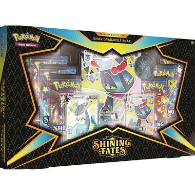 Pokemon Trading Card Game Shining Fates Dragapult VMAX Premium Collection [7 Booster Packs, 2 Promo Cards, Oversize Card & Coin]