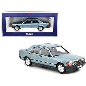 1984 Mercedes-Benz 190 E Light Blue Metallic with Blue Interior 1/18 Diecast Model Car by Norev