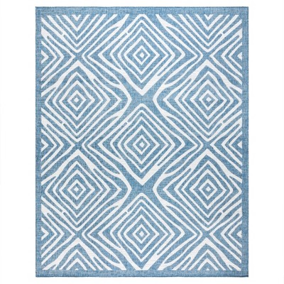 Gertmenian 6'5"x9'6" Tropea Stella Rectangle Woven Indoor/Outdoor Accent Rug Navy