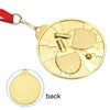 Unique Bargains Zinc Alloy Corrosion-Resistant Badminton Award with Ribbon 3 Pcs - 4 of 4