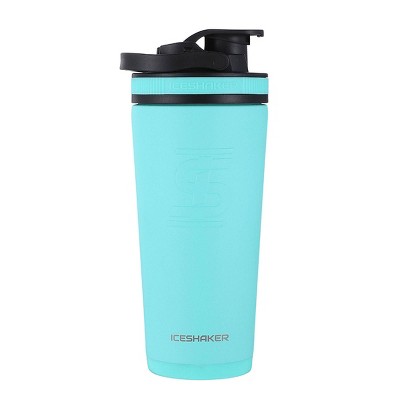 Ice Shaker Double Walled Vacuum Insulated Protein Shaker Bottle, Navy, 26  oz.
