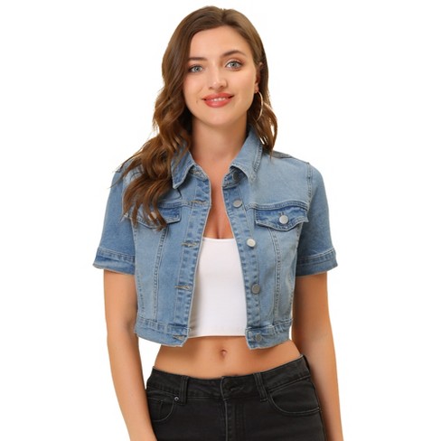 Ladies short jeans store jacket