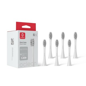 Oclean Gum Care brush heads refill, compatible for all Oclean electric toothbrushes. Super soft bristle for sensitive gums, FDA approved materials, - 1 of 3