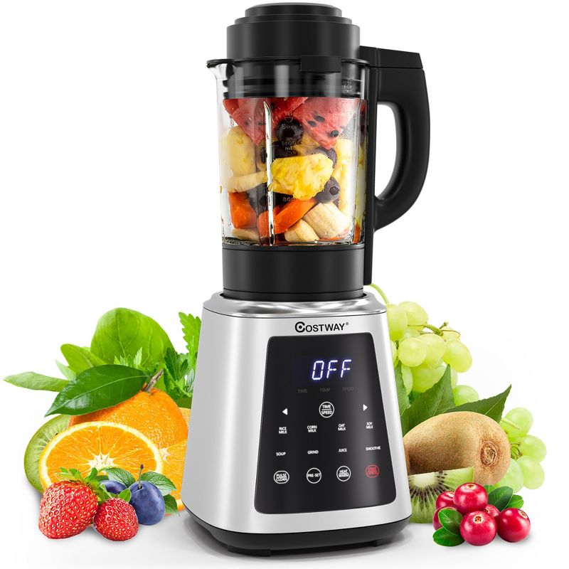 Costway Professional Countertop Blender 8-in-1 Smoothie Soup Blender with Timer, 1 of 11