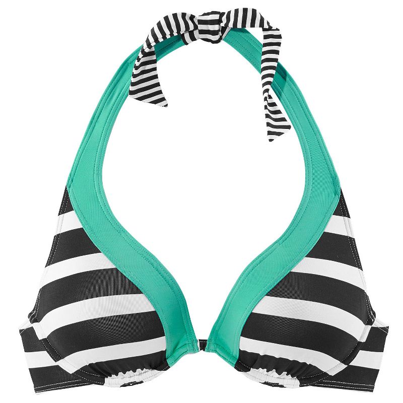 LASCANA Women's Striped Underwire Bikini Swimwear Top, 1 of 7
