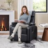 FONTOI Classic Sofas with Comfortable Arms and Back, Single Chair for Living Room, Black, 34"*38"*28" - 2 of 4