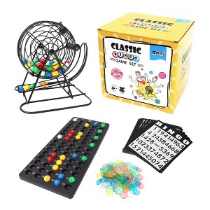 GSE Deluxe Bingo Game Set with Bingo Cage and Master Board, 75 Bingo Balls, 150 Chips, 18 Bingo Cards - 1 of 4