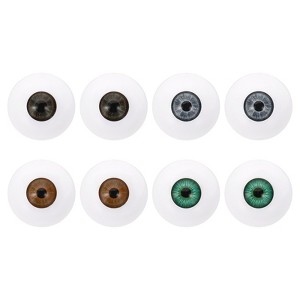 Unique Bargains Realistic DIY Craft Three-Dimensional Acrylic Doll Eyes 4 Pair - 1 of 4