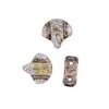 John Bead Matubo 50g Czech Glass 7.5mm Transparent Gold Smokey Topaz Luster Ginko Leaf Beads - 2 of 2
