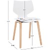 Darnel Molded Plastic Dining Chair (Set of 2) - SFV6903 - Safavieh Couture - 4 of 4