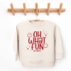 SmileyWorld Oh What Fun - Toddler Graphic Sweatshirt and Youth Graphic Sweatshirt - 2 of 4