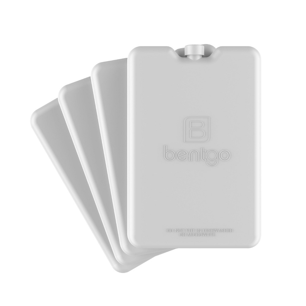 Bentgo Ice Lunch Chillers Ultra-Thin Ice Packs for Lunch Bags, Lunch Boxes & Coolers 4pk - Gray
