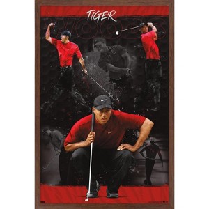 Trends International Tiger Woods - Sketch Framed Wall Poster Prints - 1 of 4