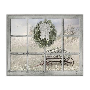 Stupell Industries Rustic Meadow Floral Wagon Framed Giclee Art - 1 of 4