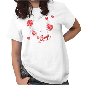 Betty Boop Romantic Rebel Flirt Womens Graphic T Shirt Tees Brisco Brands - 1 of 4