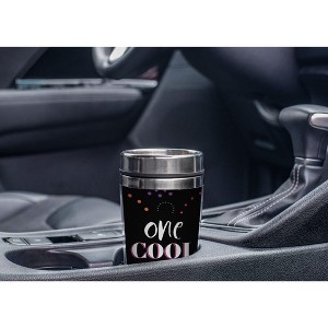 Elanze Designs One Cool Mom Black 17 Ounce Stainless Steel Travel Tumbler - 1 of 2