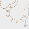 Girls' 3pk Western Heart Charms Necklace - art class™ - 4 of 4
