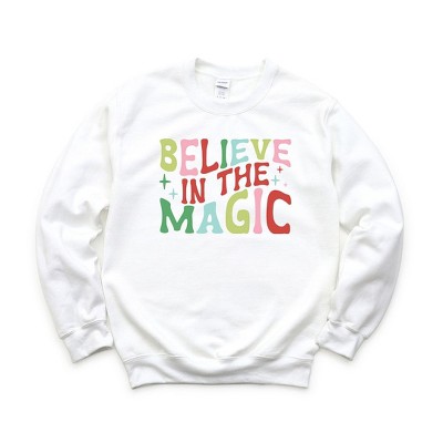 Simply Sage Market Women's Graphic Sweatshirt Believe In The Magic Colorful