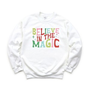 Simply Sage Market Women's Graphic Sweatshirt Believe In The Magic Colorful - 1 of 2