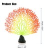 Unique Bargains Soft Silicone Glowing Aquarium Simulation Coral Orange - 4 of 4