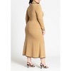 ELOQUII Ribbed Sweater Dress With Collar - 3 of 4