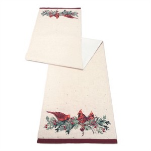 Beaded Cardinal Bird Table Runner 72"L - 1 of 3