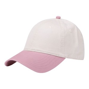 Anna-Kaci Unisex Classic Two-Tone Baseball Cap with Curved Brim and Adjustable Buckle Strap - 1 of 1