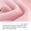 SERISIMPLE Women Thin Viscose Bamboo Socks Crew Lightweight Above Ankle Casual Dress Sock 5 Pairs - 3 of 4