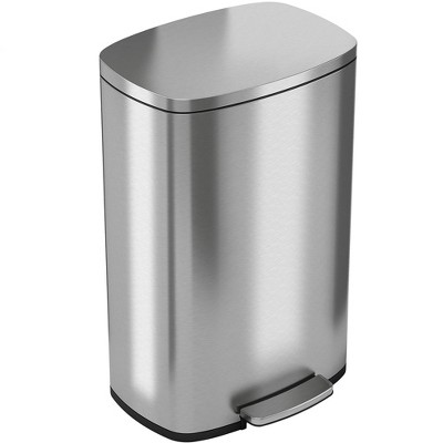 Photo 1 of ***HEAVILY USED AND DIRTY - SEE PICTURES***
iTouchless Step Pedal Kitchen Trash Can with AbsorbX Odor Filter and Removable Inner Bucket 13.2 Gallon Rectangular Stainless Steel