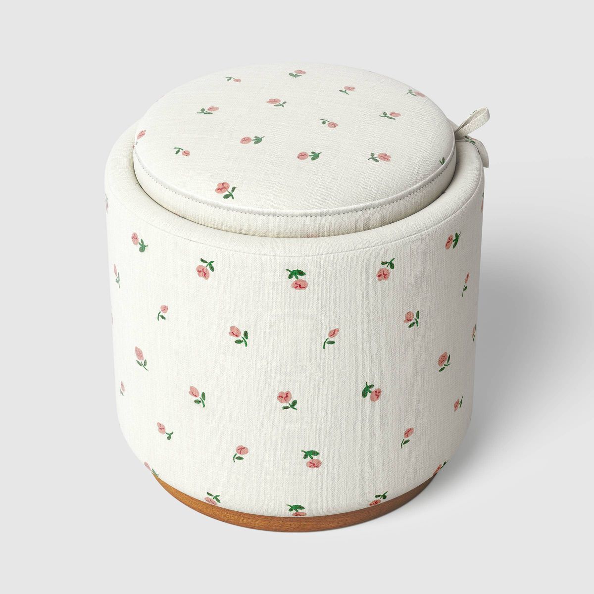 Storage Ottoman Floral Print