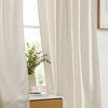 HLC.ME Easton Jacquard Slub Texture - Privacy Curtains with Back Tab Rod Pocket Window Curtains Panels, Set of 2 - 4 of 4