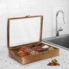 YIYIBYUS Wooden Spice Box with 12 Containers, Spice Fit Box - 2 of 4