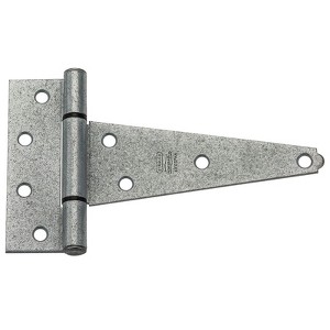 National Hardware 6 in. L Galvanized Silver Steel Heavy Duty T Hinge 2 pk - 1 of 1
