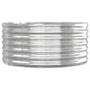vidaXL Silver Garden Raised Bed - Durable Powder-Coated Steel, Oval Shape, DIY Assembly, Decor for Garden, Balcony, and Patio - 4 of 4