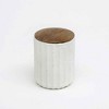 JUJABU 6oz Jar Candle with Wooden Lid - Vanilla Lavender Scent - 3 of 4