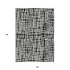 Black Gray And Ivory Striped Washable Indoor Outdoor Area Rug - 2 of 4