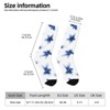 Loose Indigo Florals Women Printed Crew Socks Funny Funky Socks Soft Polyester Novelty Gifts for Artists Men - 2 of 4