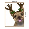 Amanti Art 23"x28" French Bulldog Antlers 2 by Fab Funky Framed Canvas Wall Art Print - 4 of 4