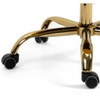 360 Desk, Modern Boucle Fabric Swivel High Back, Adjustable Working Chair with Golden Color Base for Makeup, Living Room, Home Office - 4 of 4