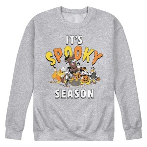 Men's Disney Its Spooky Season Graphic Fleece Sweatshirt - Athletic Heather - X-Large - 1 of 4