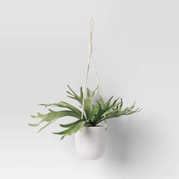 12" Hanging Staghorn Fern Artificial Plant - Threshold™