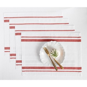Solino Home Striped Linen Placemats | French Stripe - 1 of 4