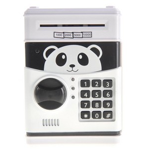 Cartoon Panda Electronic Password Protected Piggy Coin Bank - 1 of 4