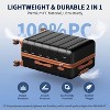 SKONYON 3pc Hardside Checked Spinner Luggage Set with TSA Lock 360° Spinner Wheels and Durable Shell - 3 of 4