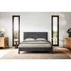 Omax Decor,Exton Upholstered Platform Queen Bed in Dark Gray Fabric - 4 of 4